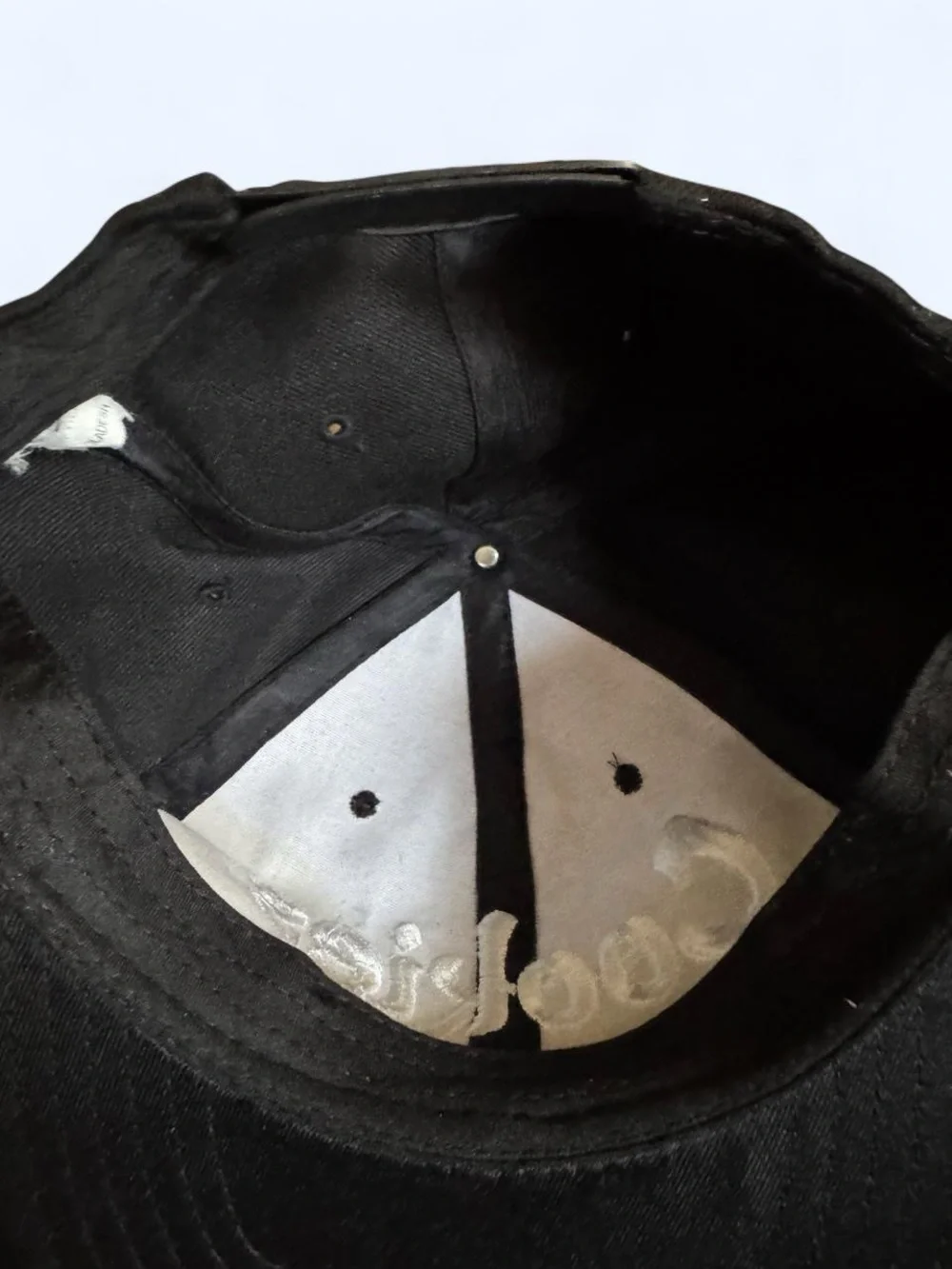 Cookies Black Snapback Hat with White Embroidered Logo